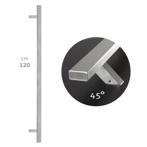 Rukohvat H1 inox 1200mm – 45°